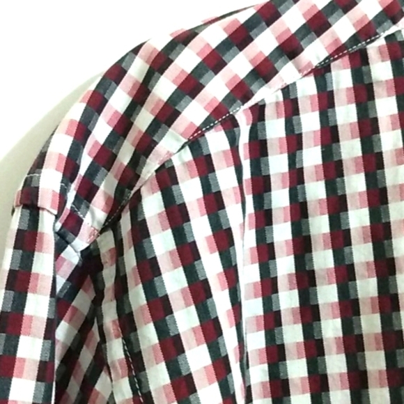 ENGLISH LAUNDRY BLACK WHITE GINGHAM SHIRT - Picture 2 of 11